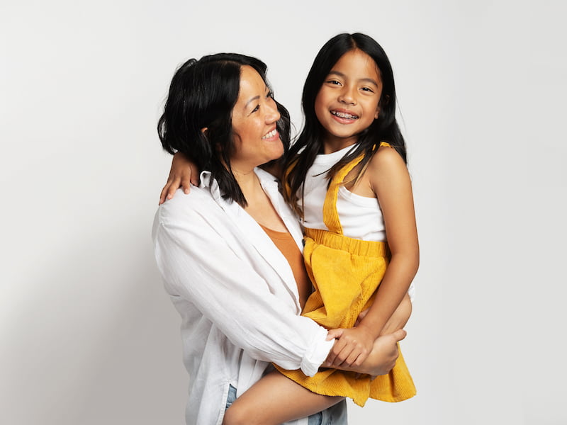 Mom and daughter